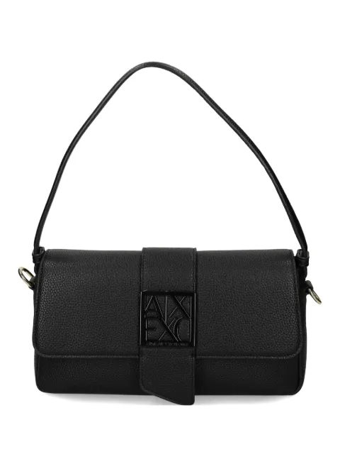 Armani Exchange logo-plaque shoulder bag Black XW002592AF11902
