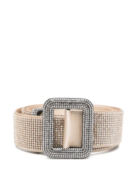 Benedetta Bruzziches square-buckle embellished belt Gold 0018060