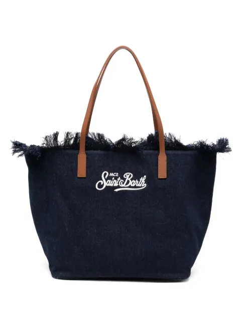 MC2 Saint Barth City logo-embroidered tote bag Blue CBF0001