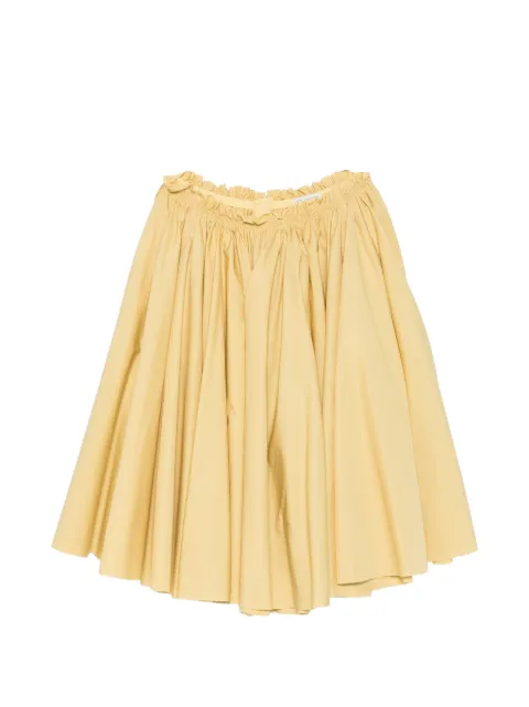 AMI Paris gathered midi skirt Yellow FSK444C0063