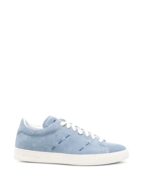 Kiton stitching-detail sneakers Blue USSA421N01412060