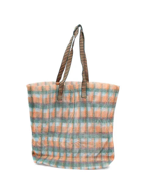 Épice Kanpur checked tote bag Orange KANPURB