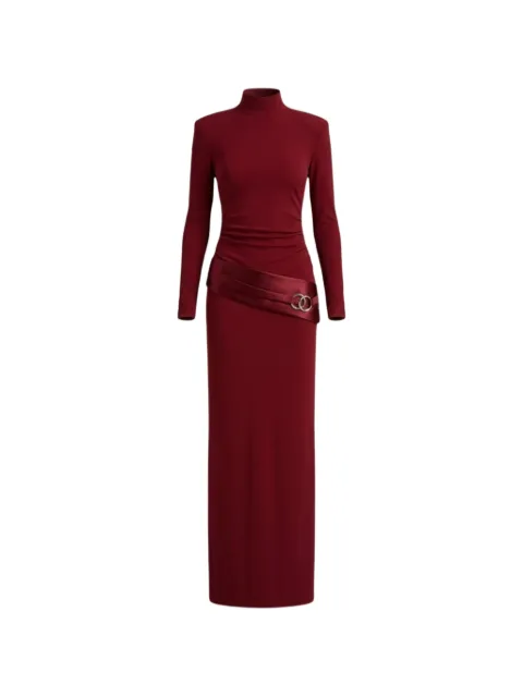 Nafsika Skourti Shiza Ford ruched dress Red RS26DRSS13SHIZA