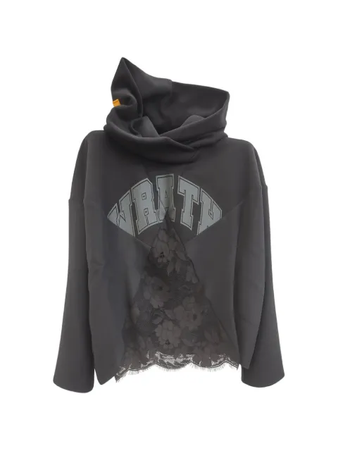 John Richmond lace hoodie Black RWP26095FE