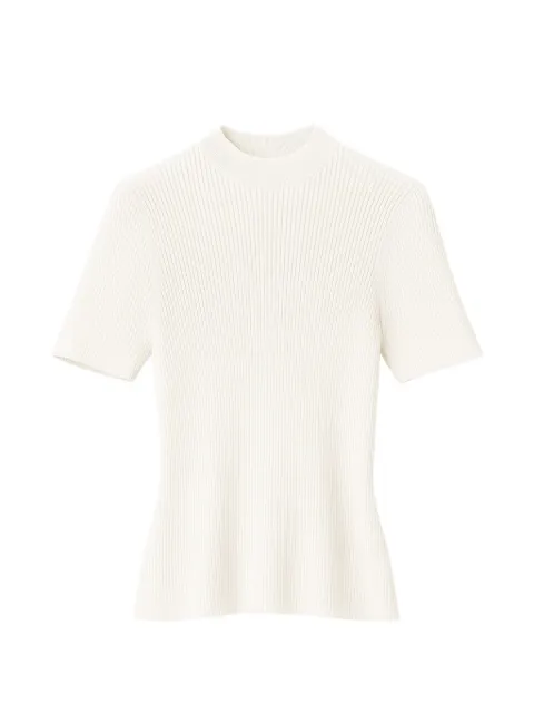 John Richmond ribbed short-sleeve top Neutrals RWP26256MA