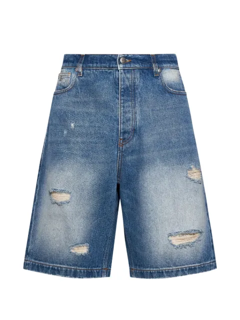 John Richmond distressed denim shorts Blue RMP26019BE