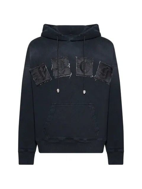John Richmond appliqué hoodie Black RMP26082FE