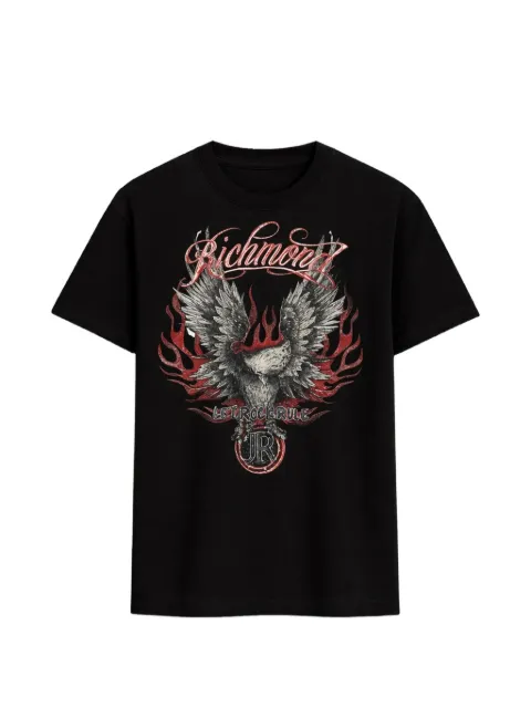 John Richmond graphic-print T-shirt Black RMP26299TS