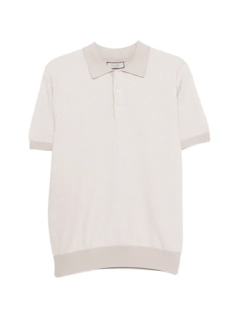 Canali textured-knit polo shirt Neutrals MK02461C0127