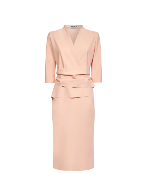 CHIARA BONI La Petite Robe draped V-neck dress Pink ABAGUSIABS67870