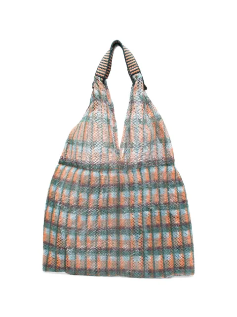 Épice Udaipur check-pattern tote bag Orange UDAIPURB