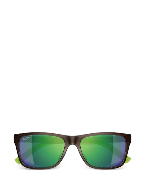 Maui Jim Kōwelo rectangle-frame sunglasses Brown MJ0345S
