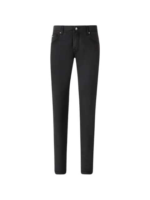 Marco Pescarolo logo-patch jeans Black NERANO15323