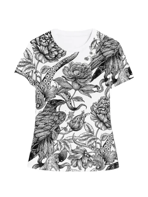 John Richmond floral-print T-shirt White RWP26349TS