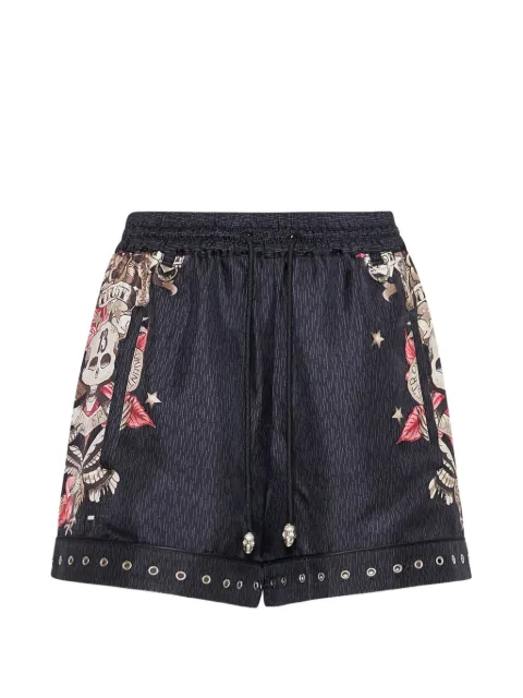 John Richmond floral-print shorts Black RWP26066SH