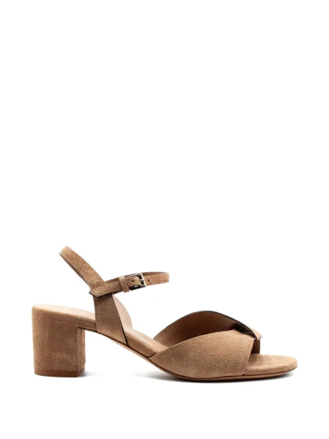 Del Carlo sude ankle-strap sandals Neutrals 12120GRANO