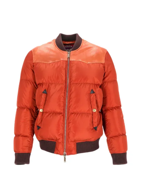 DSQUARED2 zip-up quilted bomber jacket Orange MRPPUDECL425184M