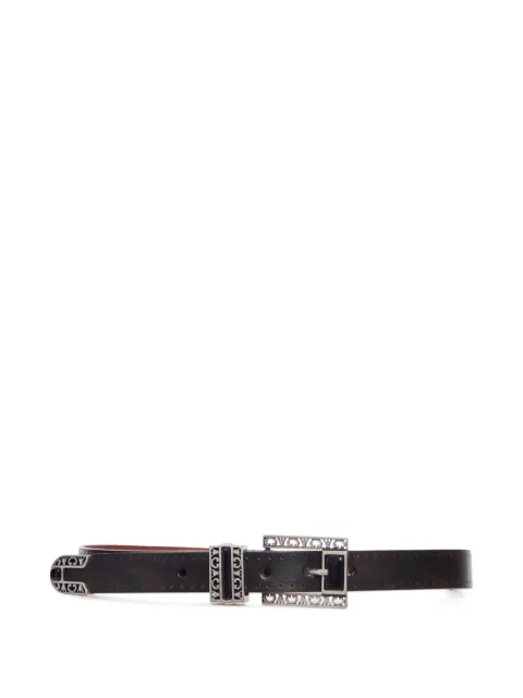 Golden Goose decorated-buckle leather belt Brown GWA00779A000811
