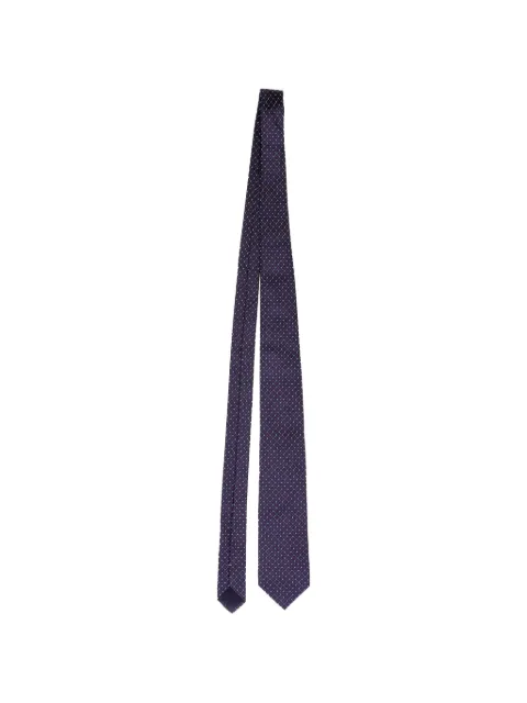 BOSS dot-pattern silk tie Blue TONPUGBAC279125M