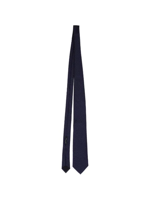BOSS dot-pattern silk tie Blue TONPUGBAC279128M