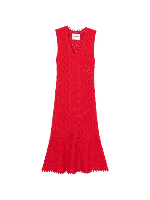 Jil Sander cotton knit dress Red J02CT0560J15476620