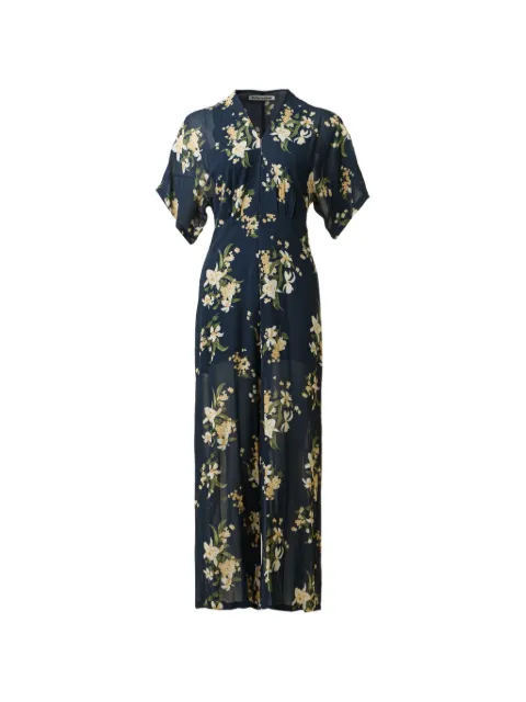 Reformation floral-print jumpsuit Blue SVMYCL173380