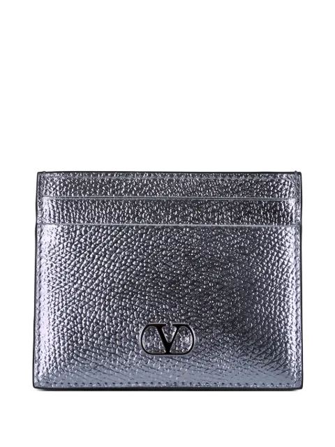 Valentino Garavani V-Logo Signature card holder Silver WP0AJ7RFY