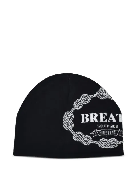 BREATH logo beanie hat Black BR26SSAC8004