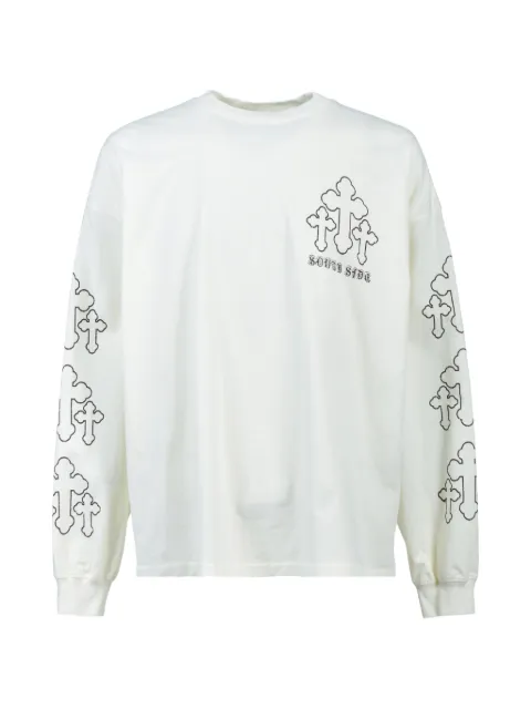 BREATH cross graphic T-shirt Neutrals BR26SSC5007