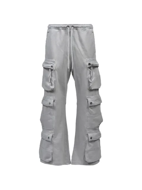 BREATH eyelet-detail cargo pants Grey BR26SSP1004