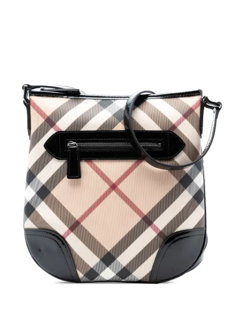 Burberry Pre-Owned 2000-2017 Supernova Check Coated Canvas Dryden crossbody bag Brown GLLL0EYZDIGU16LK