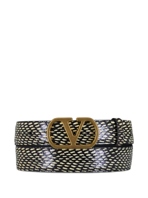 Valentino Garavani VLogo-buckle belt Black WT0SM3TCN