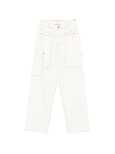 LIU JO topstitch trousers Neutrals WA6178T295A