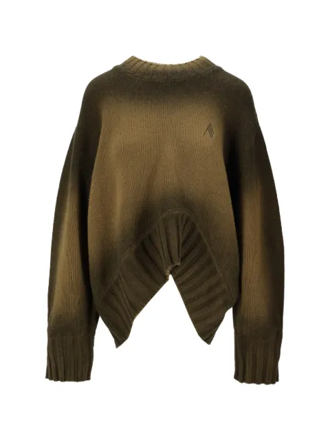 The Attico sprayed-wool sweater Brown 260WCK00126KWS011SP