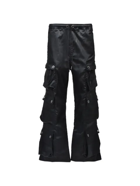 BREATH eyelet-detail cargo pants Black BR26SSP1003