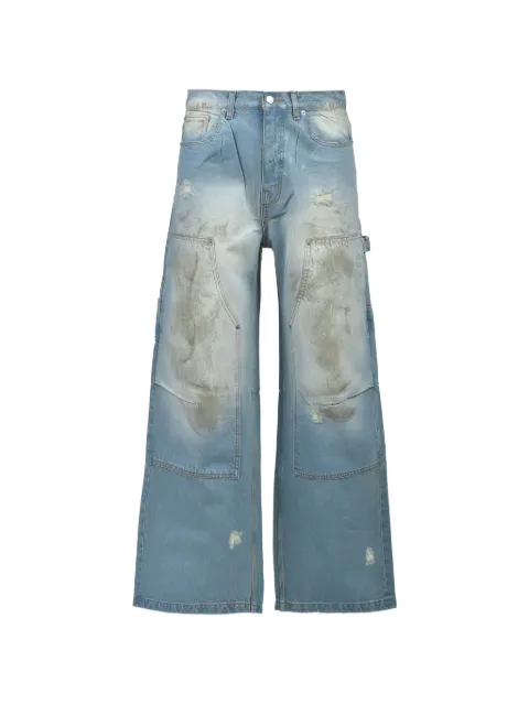 BREATH distressed wide-leg jeans Blue BR26SSP1001