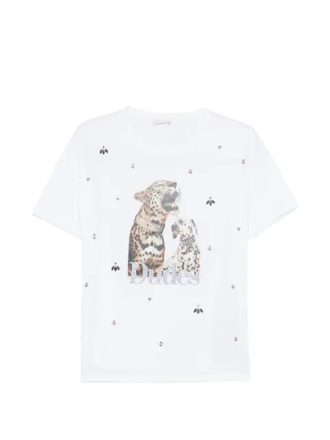 LIU JO animal-graphic T-shirt White WA6331JS904