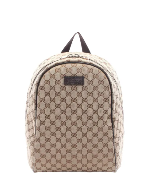 Gucci Pre-Owned 2000-2015 GG Canvas backpack Brown 8KRHPD60B13T0HH1