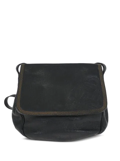 Loewe Pre-Owned 1990-2000s leather shoulder bag Blue 155973