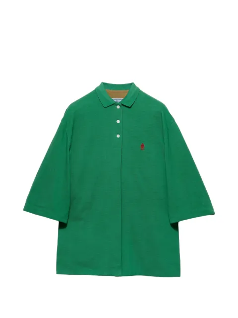 Prada old piqué blouson jacket Green 29C372SOOO19QM