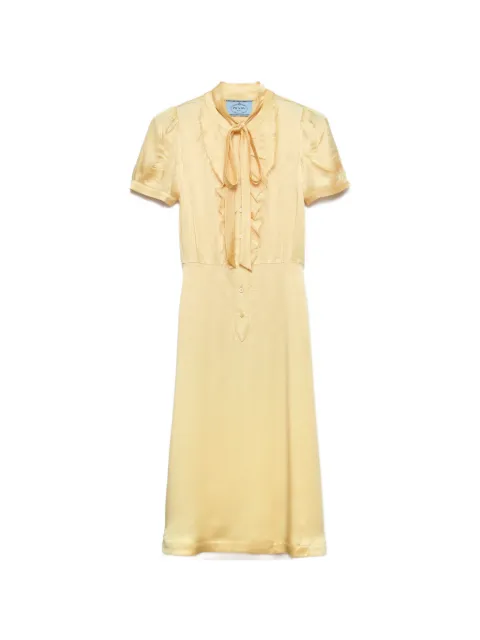 Prada satin crepe dress Yellow P3R40SOOO19CR