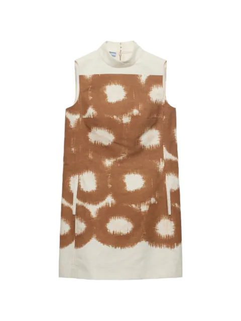 Prada printed canvas mini-dress Brown P3R43SOOO187Q
