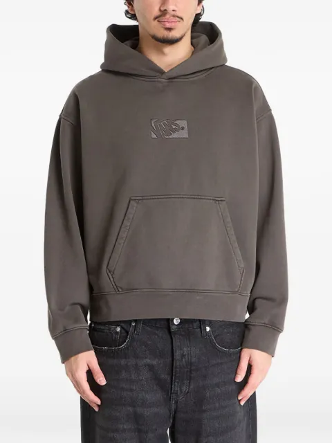 Vans logo-embroidered hoodie Black VN000T6FEMV