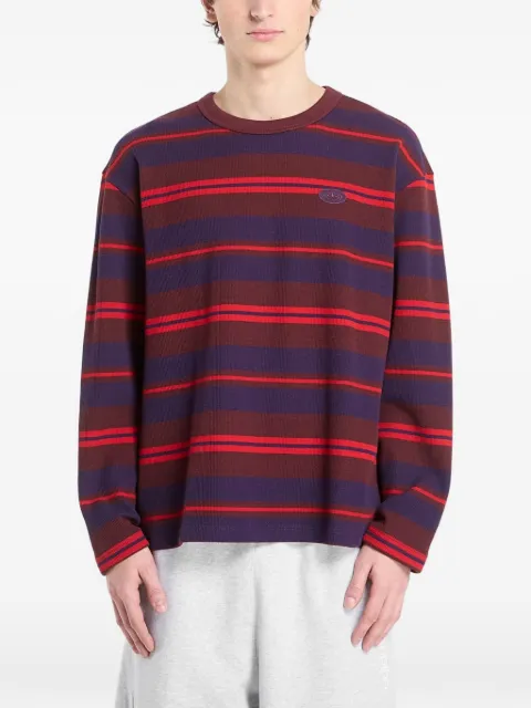 adidas striped long-sleeve T-shirt Red KS6847