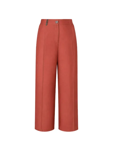 Peserico wide-leg tailored trousers Red A0411201939