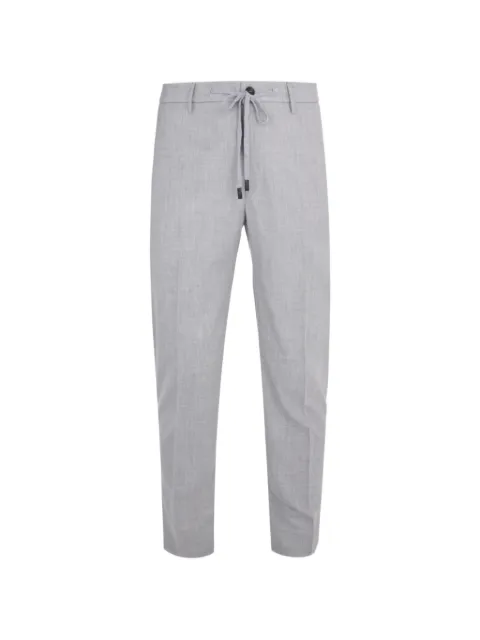 Peserico drawstring-waistband tailored trousers Grey R54795D01941