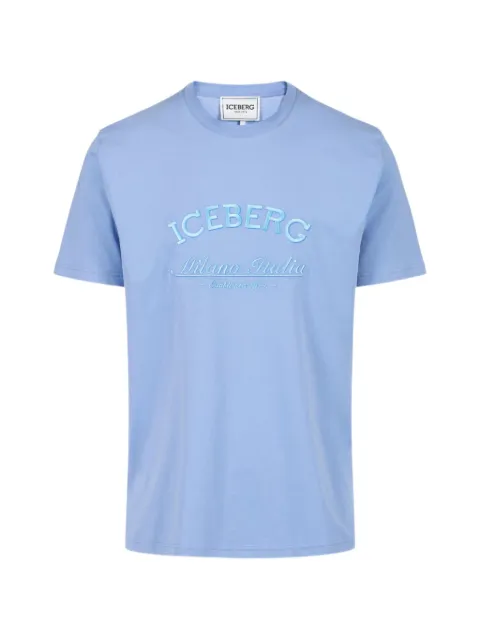 Iceberg embroidered T-shirt Blue F04063256834