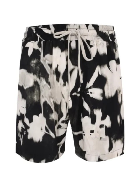 Gaëlle Paris patterned bermuda shorts Black GAABM01791