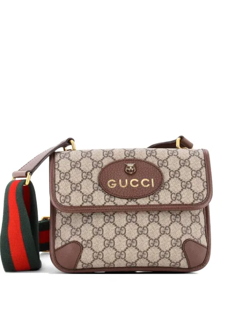 Gucci Pre-Owned Neo Vintage Flap Messenger GG Coated Canvas Small crossbody bag Brown ZI7BT3I32Q9NLHKO