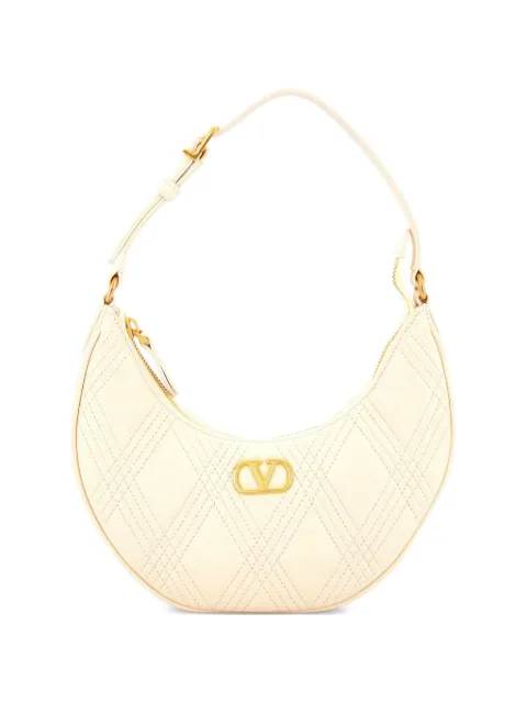 Valentino Garavani Pre-Owned Quiltie 67 Quilted Leather Mini hobo bag Neutrals EBTMTIIGE1IQLSQK